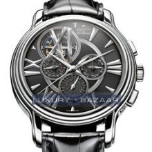 Academy Tourbillon QuantiÃ¨me PerpÃ©tuel (WG/Black Guilloche /Leather)