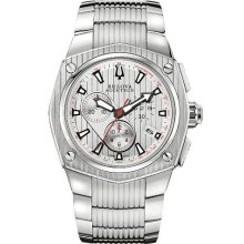 Accutron 63B110 Watch Corvara Mens - Silver Dial