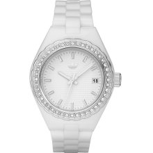 Adidas White Plastic Women's Watch ADH2126