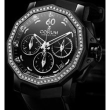 Admirals Cup Competition 40 with Diamonds (SS / Black / Strap)