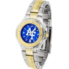 Air Force Falcons Ladies Stainless Steel and Gold Tone Watch