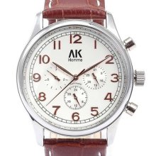 â—†ak-hommeâ—† Rose Golden Mens Automatic Mechanical Watch