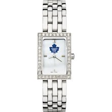 Alluring Ladies Toronto Maple Leafs Watch with Logo in Stainless Steel