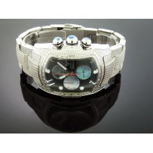 Aqua Master Black Face W/ 20 Diamonds Stainless steel