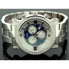 Aqua Master Diamond Mens Watch 3.60ct w104b