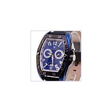 Aqua Master Tonneau 0.50 ct Diamond Mens Blue Watch