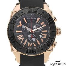 Aquaswiss Swissport Chronograph Men's Watch Rose/black/black/black