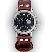 Aristo 3H123 Valjoux 7750 Automatic Chronograph Aviator Watch