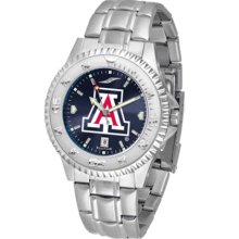 Arizona Wildcats Competitor AnoChrome Men's Watch with Steel Band