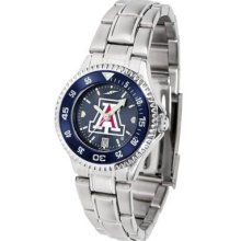 Arizona Wildcats Women's Stainless Steel Dress Watch