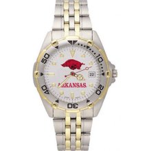 Arkansas Razorbacks All Star Men's Bracelet Watch LogoArt