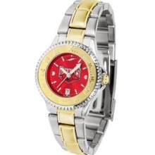 Arkansas Razorbacks Ladies Stainless Steel and Gold Tone Watch