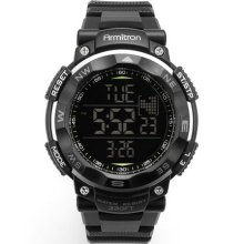 Armitron Black Resin Digital Chronograph Watch - 40/8254Blk - Men