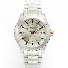 Armitron Menâ€™s Two Tone Band with Gray Dial Watch