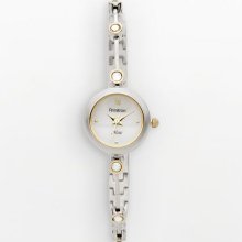 Armitron Now Two Tone Crystal And Mother-Of-Pearl Watch