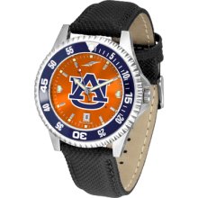 Auburn Tigers Competitor AnoChrome Poly/Leather Band Watch