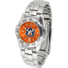 Auburn Tigers Ladies Orange AnoChrome Steel Sport Watch