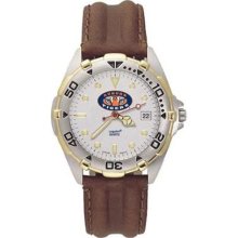 Auburn Tigers Mascot All Star Men's Leather Watch LogoArt