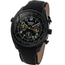 Aviator Mens Tachymeter Chronograph Pilot Watch G45