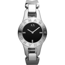 AX Armani Exchange Logo Bezel Watch