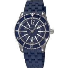 Azzaro Mens Coastline Blue Rubber Strap Watch Az2200.12ee.01e