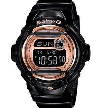 Baby-G Pink Champagne Series Black Ladies Watch - Black