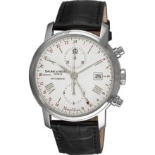 Baume & Mercier Men's Swiss Automatic GMT Leather Strap Watch