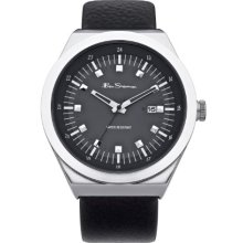 Ben Sherman Black Leather Watch/official Stockist/brand New/rrpÂ£40