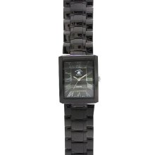 Beverly Hills Polo Club Men's Gunmetal Tank Link Watch with Gunmetal