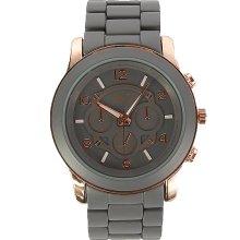 BKE Matte Watch In Rose Gold Grey