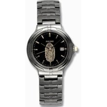 Black Stainless Steel Quartz Lady Of Guadalupe Two Tone Dial