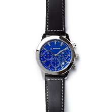 Boeing Dial Chronograph Watch with Leather Band - Blue