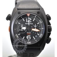 BR Instrument BR 02 Chronograph (SS-Carbon / Black / Rubber)