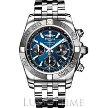 Breitling Chronomat B01 Men's Stainless Steel Watch Blue AB011012/C789