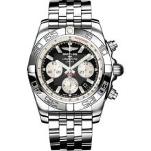 Breitling Chronomat B01 Stainless Steel Polished Bezel AB011012/B956-croco-black-tang