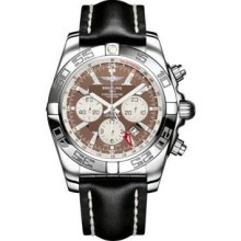 Breitling Chronomat GMT Leather Strap AB041012/G719-leather-brown-tang