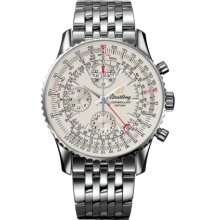 Breitling Men's Montbrillant Datora Silver Dial Watch A2133012.G746.441A