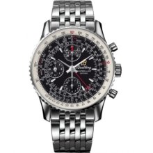 Breitling Montbrillant Datora Black Stainless Steel A2133012/bb58 Ret: $7,795