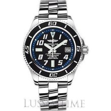 Breitling SuperOcean 42 Men's Stainless Steel Watch Abyss Blue - A1736402/BA30