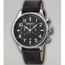 Brera Classico Chronograph Watch, Black