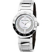 Bulgari Bulgari 33mm Steel Diamond Watch BB33WSSDN