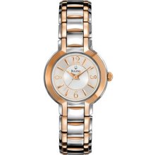 Bulova 98l153 Two-tone Steel Dress Collection Ladies Quartz Watch