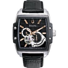 Bulova Automatic Black Dial Mens Watch 98A118