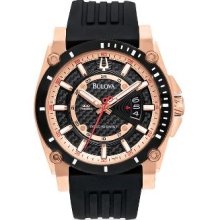 Bulova Champlain Rose Gold-Tone Stainless Steel Men's Watch