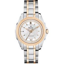 Bulova Precisionist Rose and Steel Women's Watch 98M106