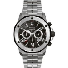 Bulova Watches Men's Marine Star Chronograph Stainless Steel Stainles