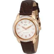 Bulova Women's 98R152 Precisionist Brightwater Leather strap Watch - 9