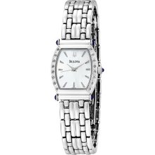 Bulova Women's Diamond White Dial Quartz Watch 96r39