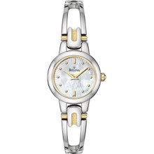 Bulova Women's Stainless Steel Case Rrp $225 Steel Bracelet Watch 98l141