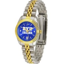 BYU Brigham Young University Ladies Gold Dress Watch